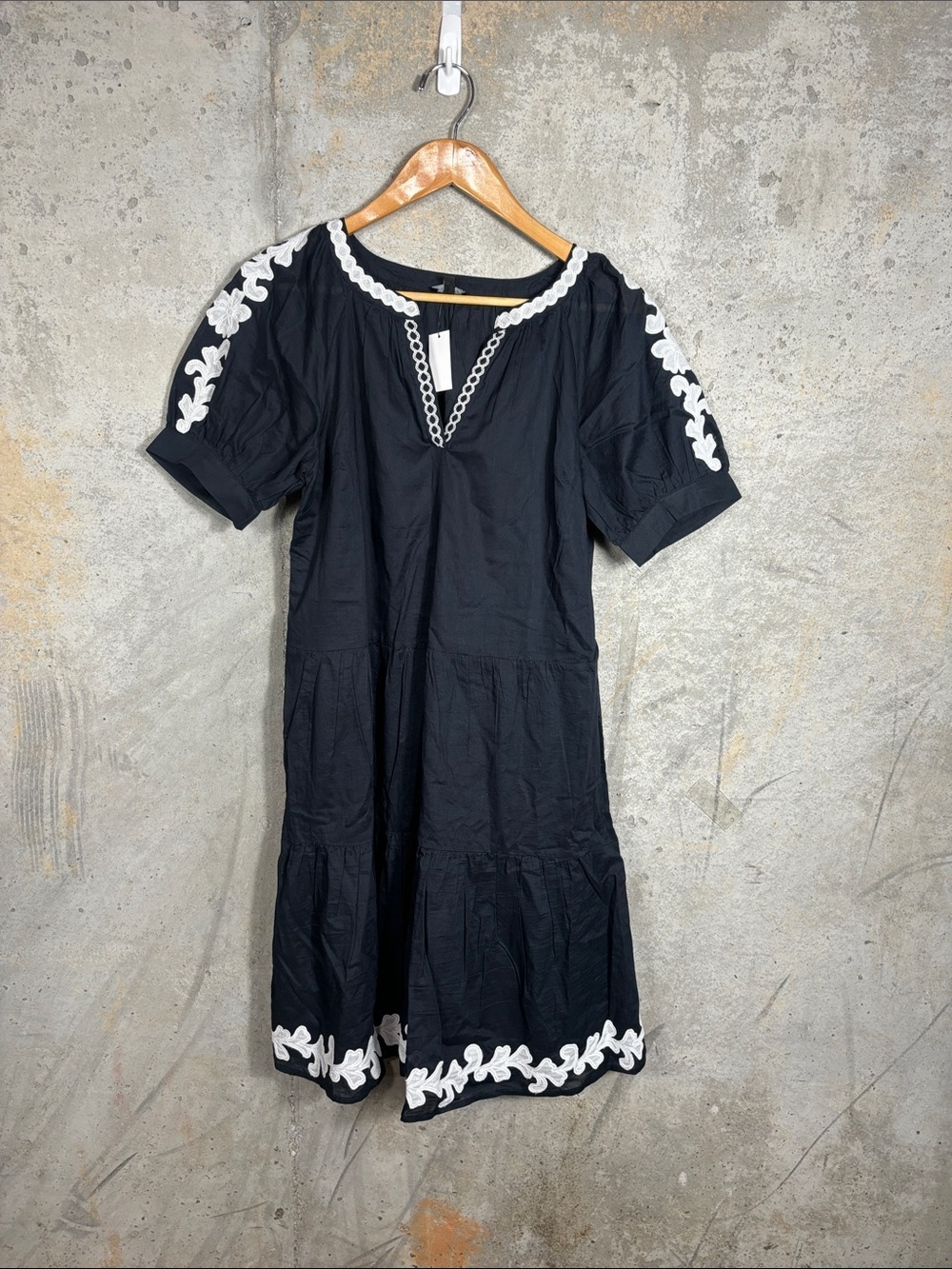 Talbots EMBROIDERED TIERED DRESS - Picture 2 of 10